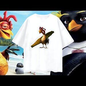 Funny Oversized Chicken Joe Surf T Shirt